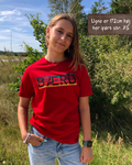 Retro logo tee - Rød