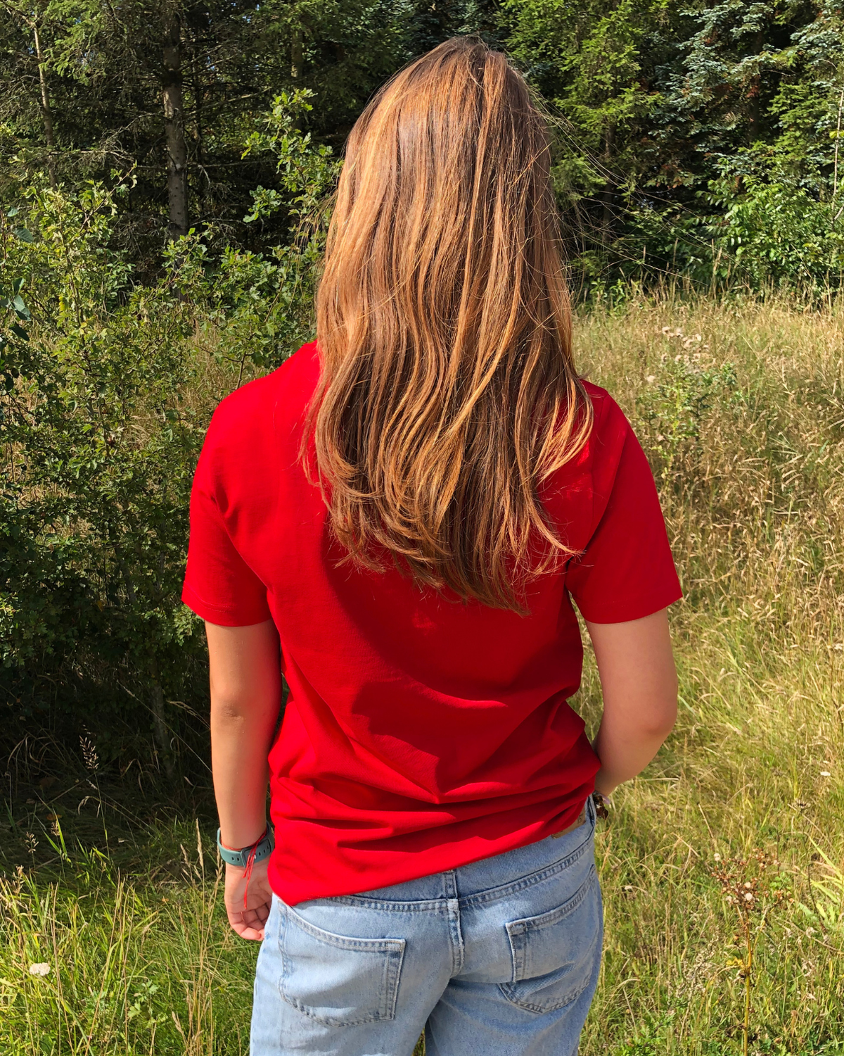 Retro logo tee - Rød