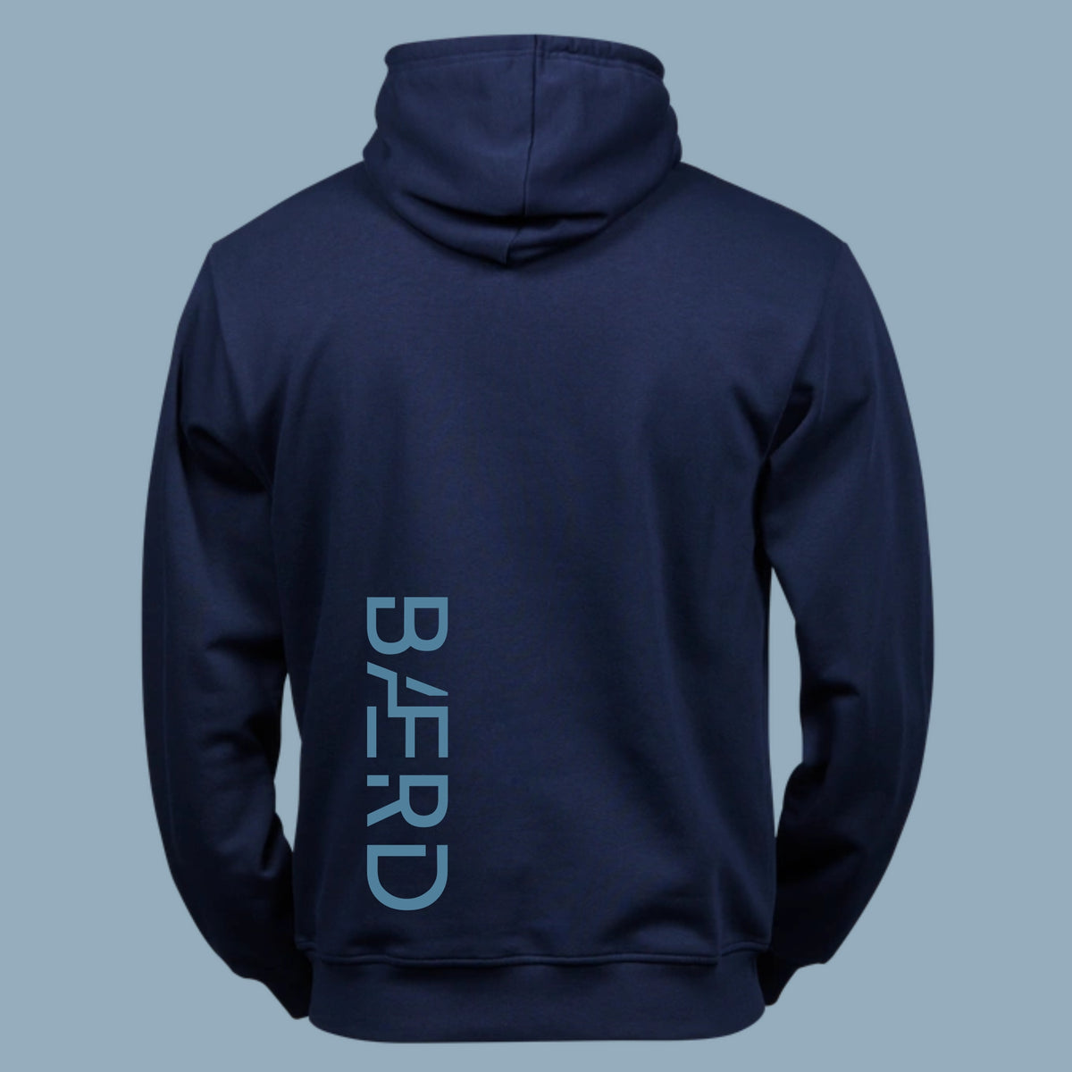 Junior Hoodie Rygnote - Navy & Blå