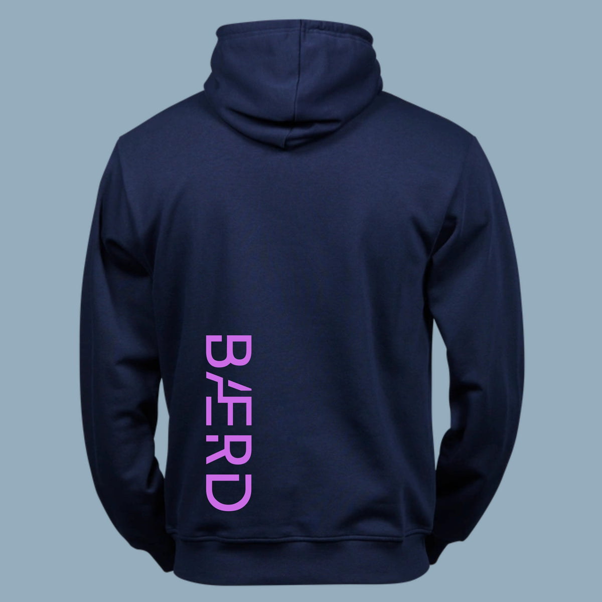 Junior Hoodie Rygnote - Navy & Lilla
