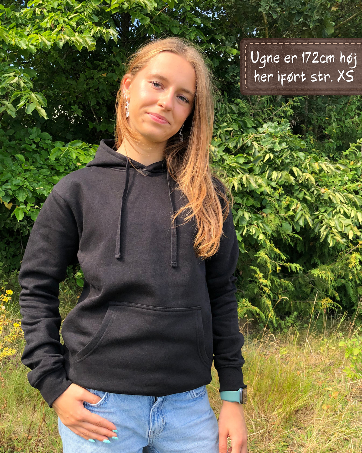 Hoodie Rygnote - Sort