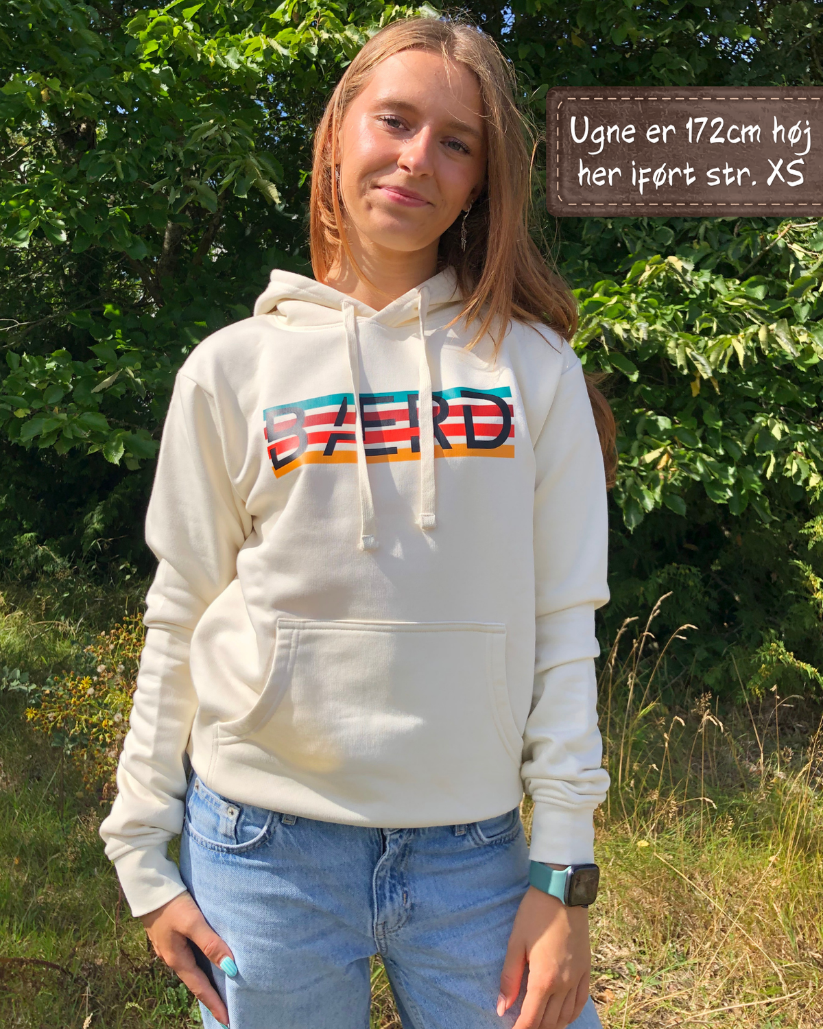 Hoodie Retro - Lys sand
