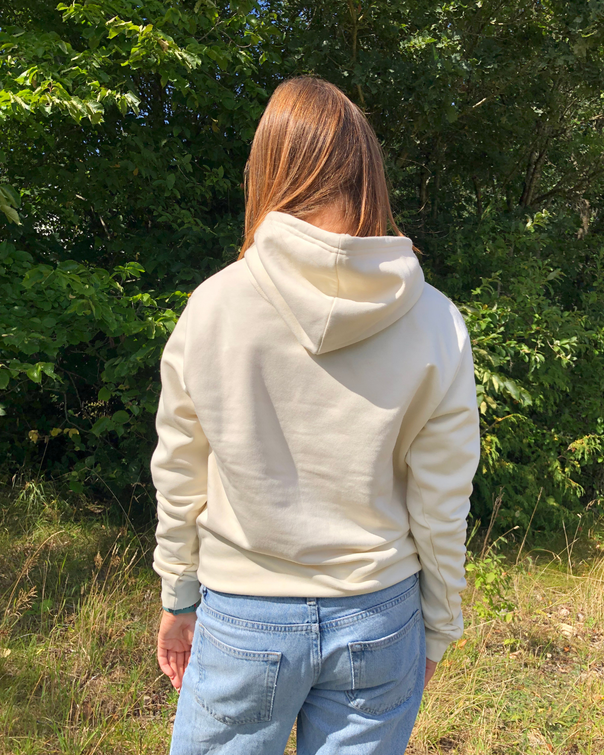 Hoodie Retro - Lys sand