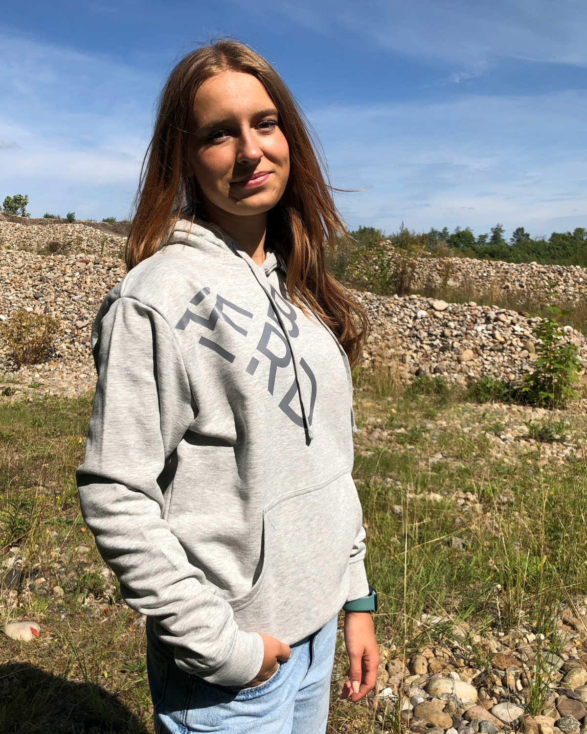 Hoodie Ytag - Heather grey