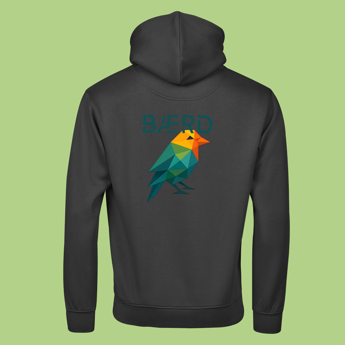Hoodie Fugl - Sort