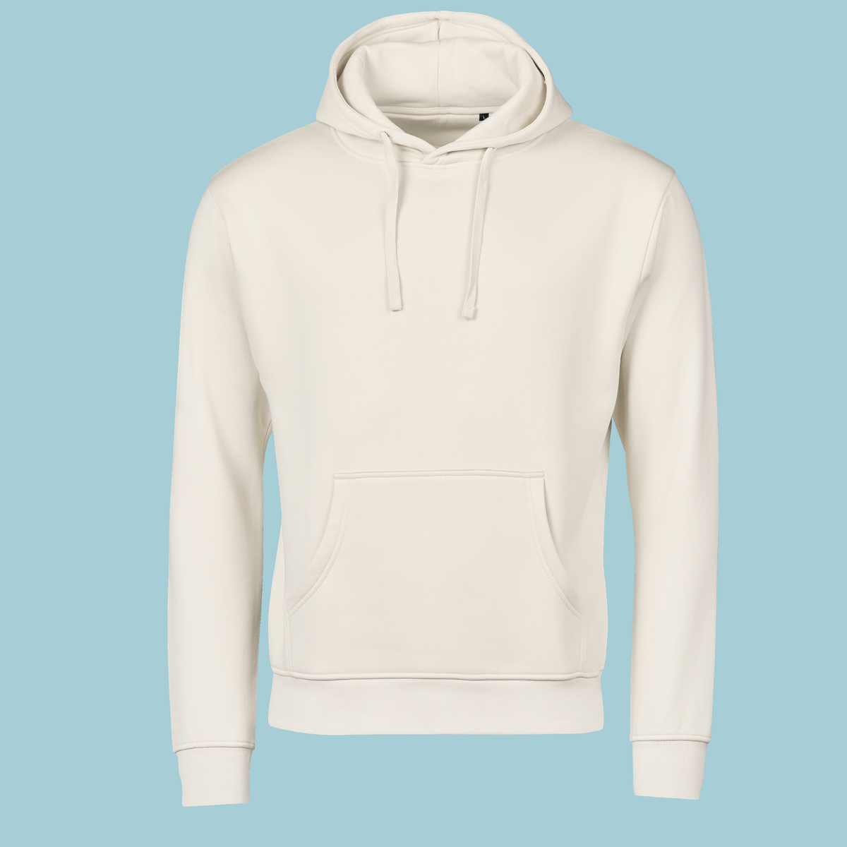 Hoodie Rygnote - Lys sand