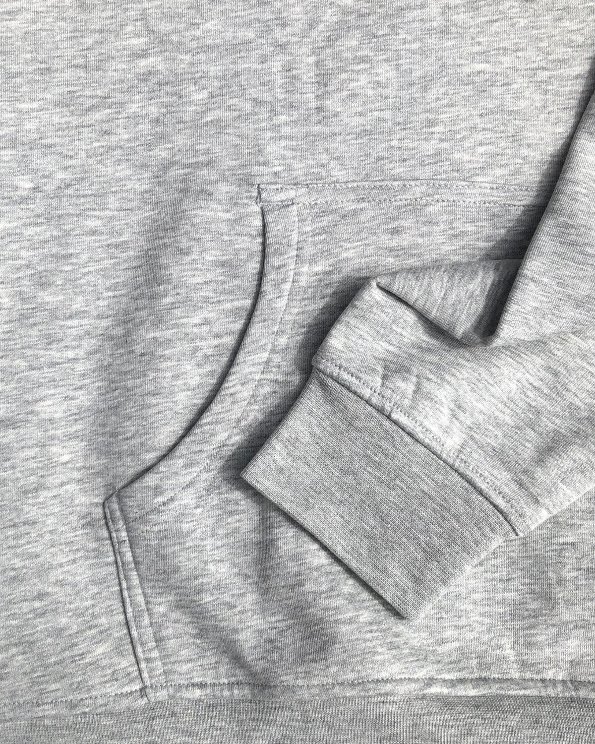 Hoodie Retro - Heather grey