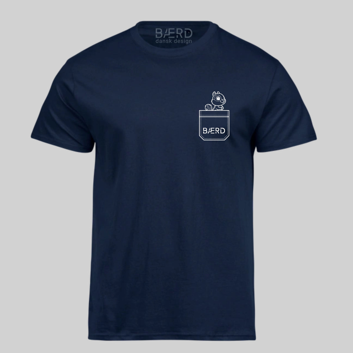 Junior Egern i lomme Navy/Hvid