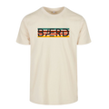 Retro logo tee - Lys sand