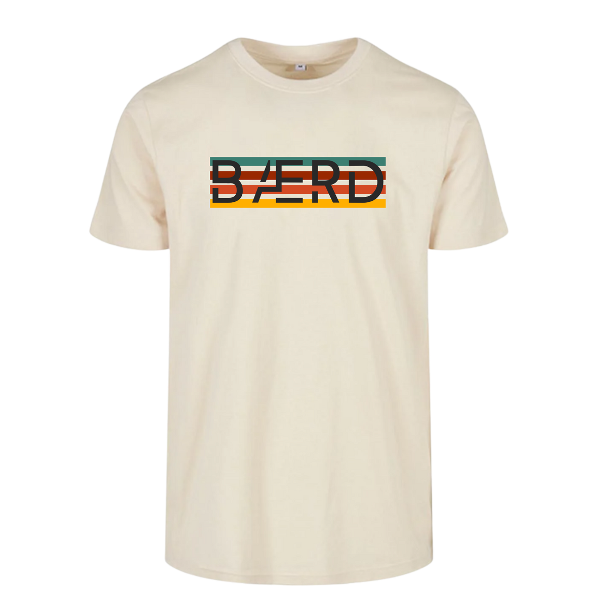 Retro logo tee - Lys sand